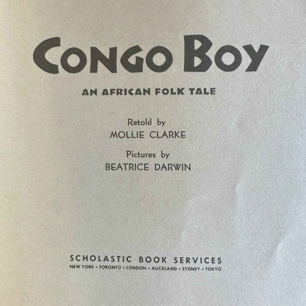 '73 Congo Boy An African Folk Tale By Mollie Clarke - BOOK & 33 1/3 RPM RECORD - Picture 4 of 8